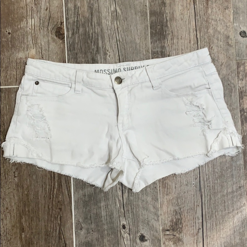 White Cutoff Jean Shorts